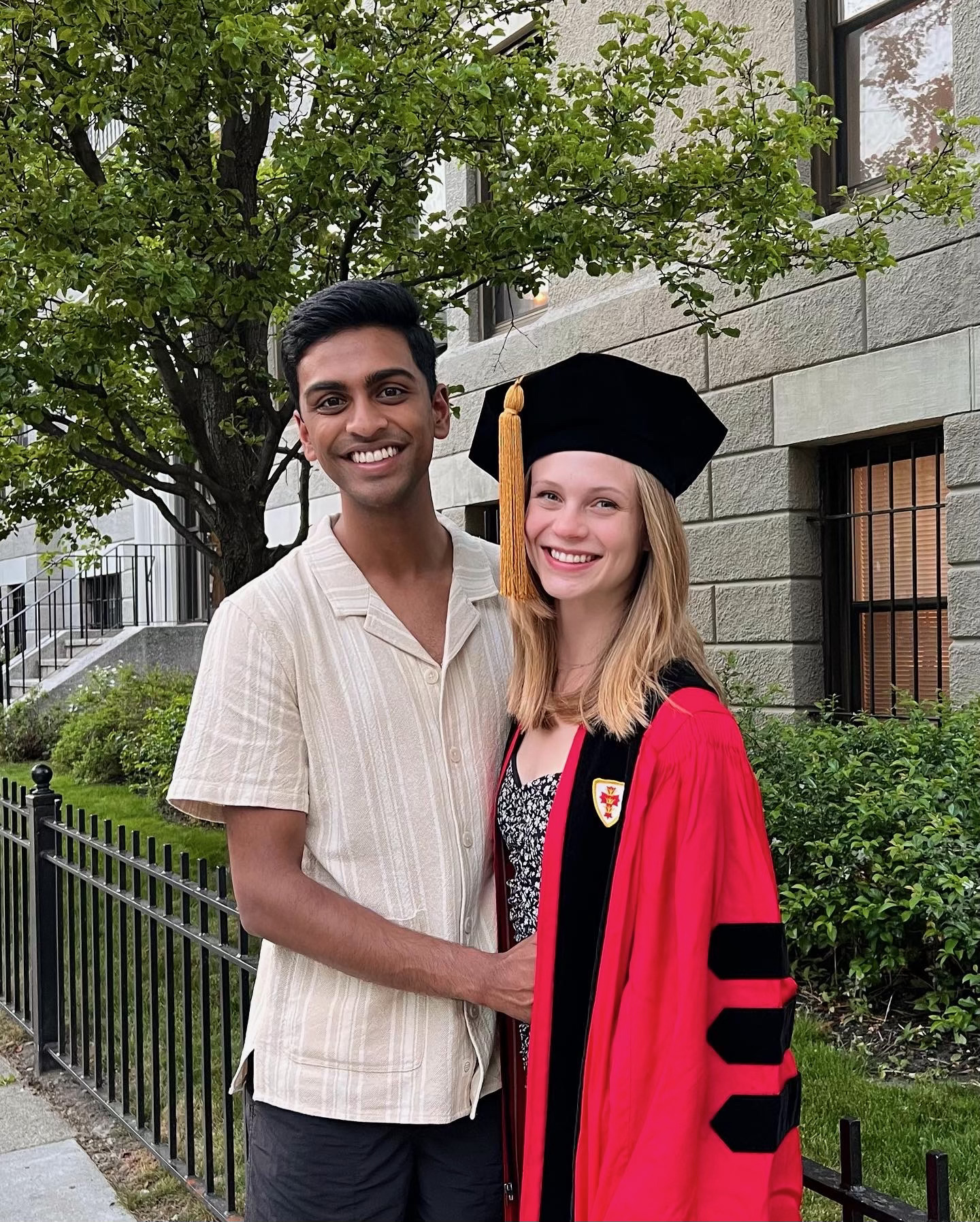 Megan and Gautam in Boston